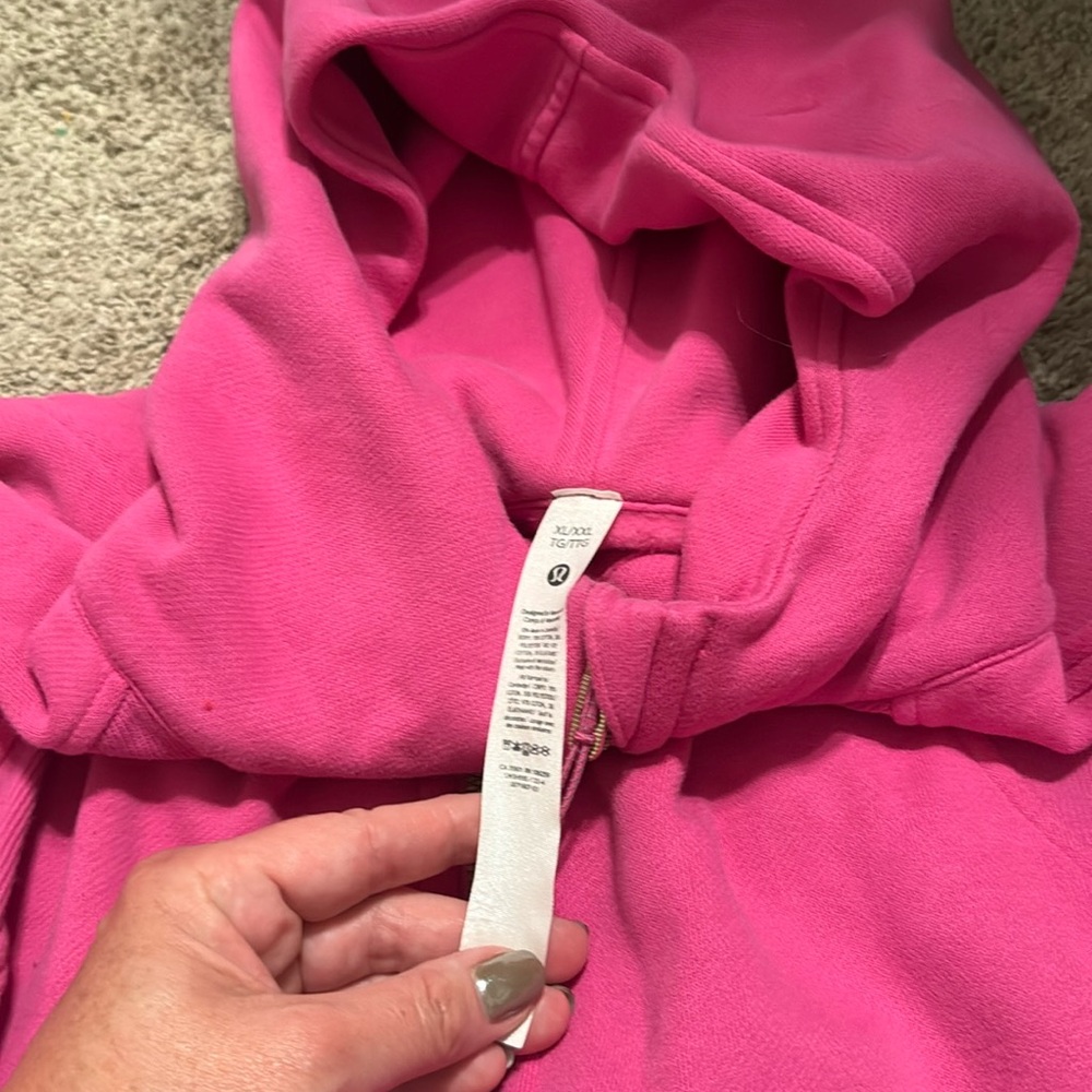 Hot Pink Full Zip Lululemon Scuba